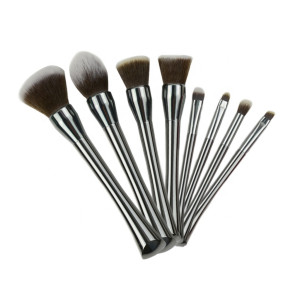 8Pcs Makeup Brush Set Animal Horse Natural Hair Cosmetic Tools 
