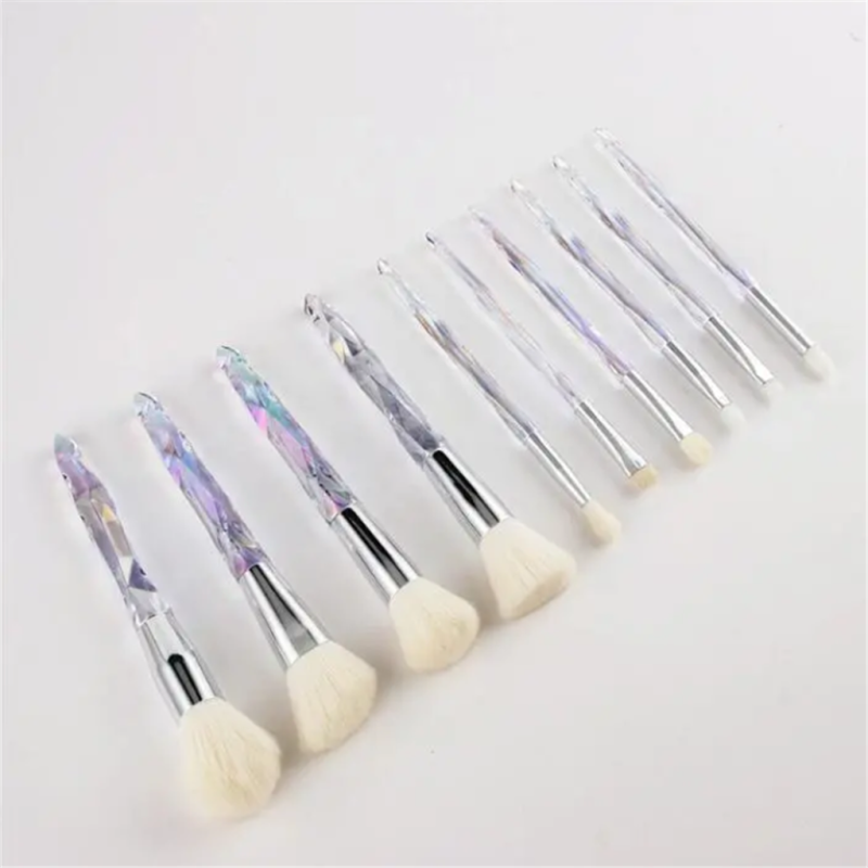 10 PCS Diamond Multi-Color Makeup Brush 