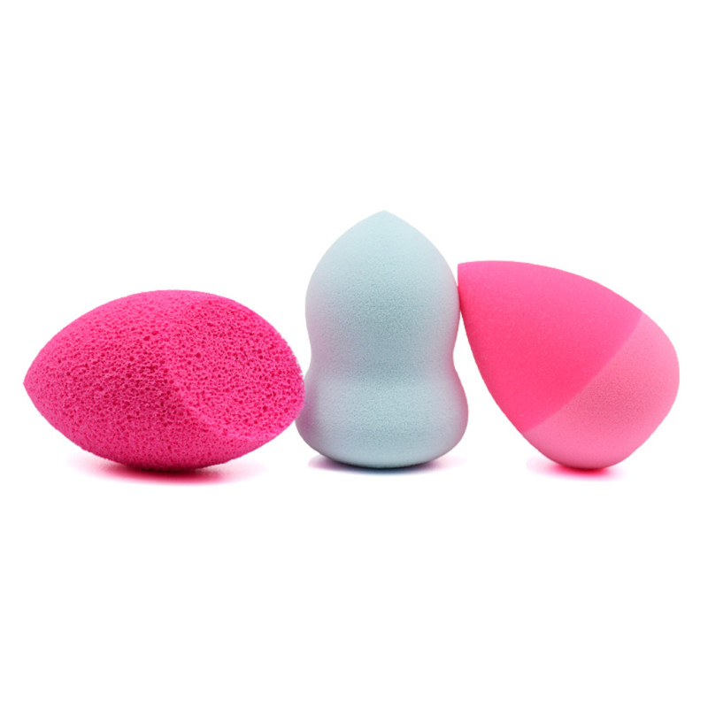 with gift box 3 shape Beauty Makeup Blender Foundation Puff Multi Shape latex free Sponges 