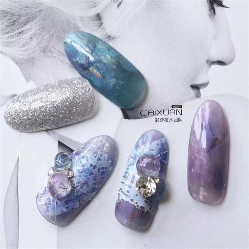 Westink 9color uv gel nails small collection Starry sky grey serie gel nail polish kit 