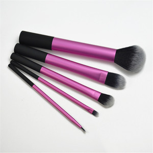 Hot-Sale Premium Synthetic Aluminum Makeup Brush Kit Makeup your own brand vegan cosmetic brush 