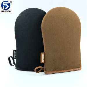 ST-02 double side applicable self Tanning Mitt with arc ward side 