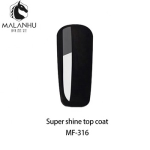 Malanhu Iron No Wipe Top Gel Polish (Without Fluorescence) UV Soak Off Top Nail Gel Polish High Quality in China 