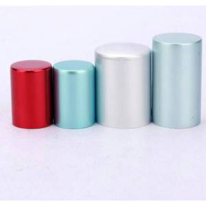 Manufacturer 18mm aluminum cap metal perfume bottle caps for cosmetic packaging bottle 