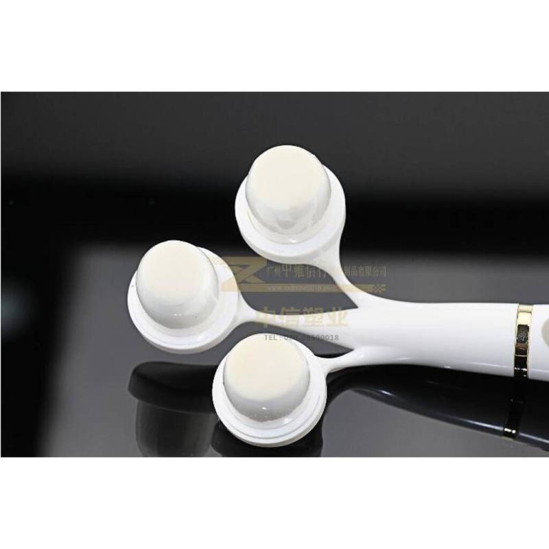 Three heads electric cleansing facial massage brush with base bottom