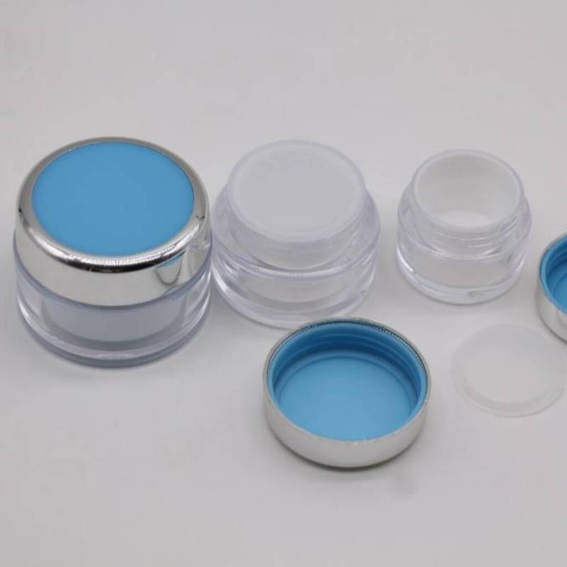 Stock 15g 20g 30g Skin care jar cream jar Acrylic material jars empty cream bottle for capsules fast delivery from Guangzhou 