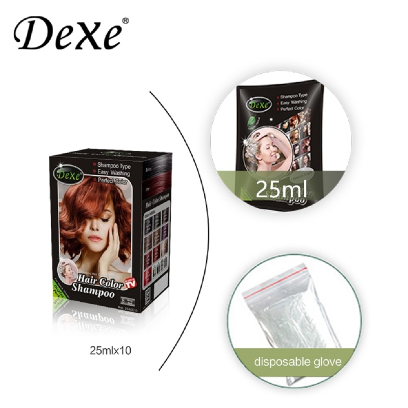 Selfie Bottle Packing Hair Dye Shampoo without Ammonia PPD and Fast to Colored Hair colorant 