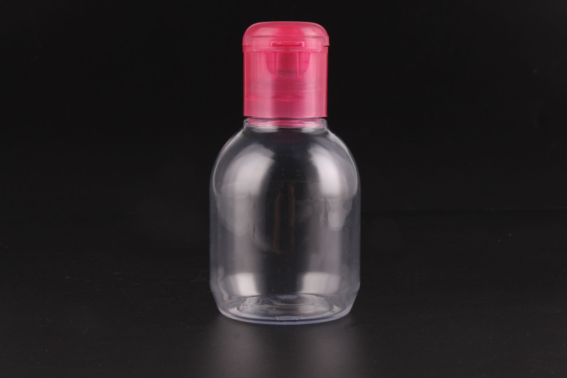 Remover bottle 100ml PET plastic bottle with plastic cap cosmetic packaging bottle