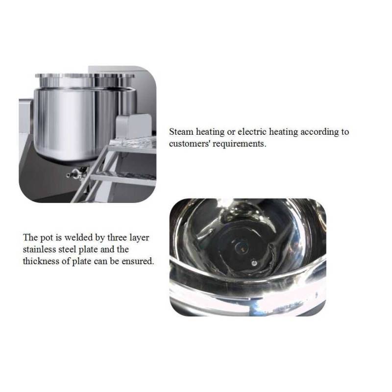 Steam heating cosmetic mixer equipment machine cosmetics vacuum homogenizer machines