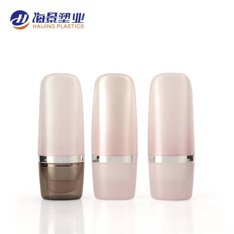Customized color design eco friendly acrylic airless cosmetic jars and bottles-- 8 oz / 250ml PET plastic cosmetic jars