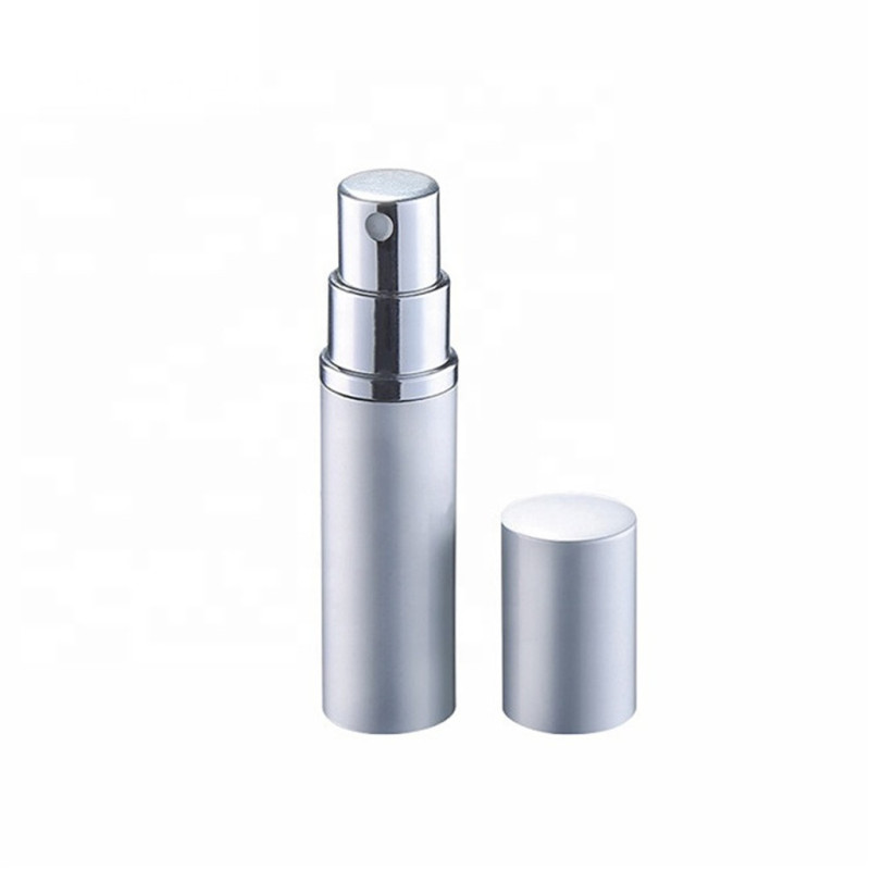 Custom empty 5ml refillable colored bottles fragrance perfume mini aluminum atomizer bottle for body spray 