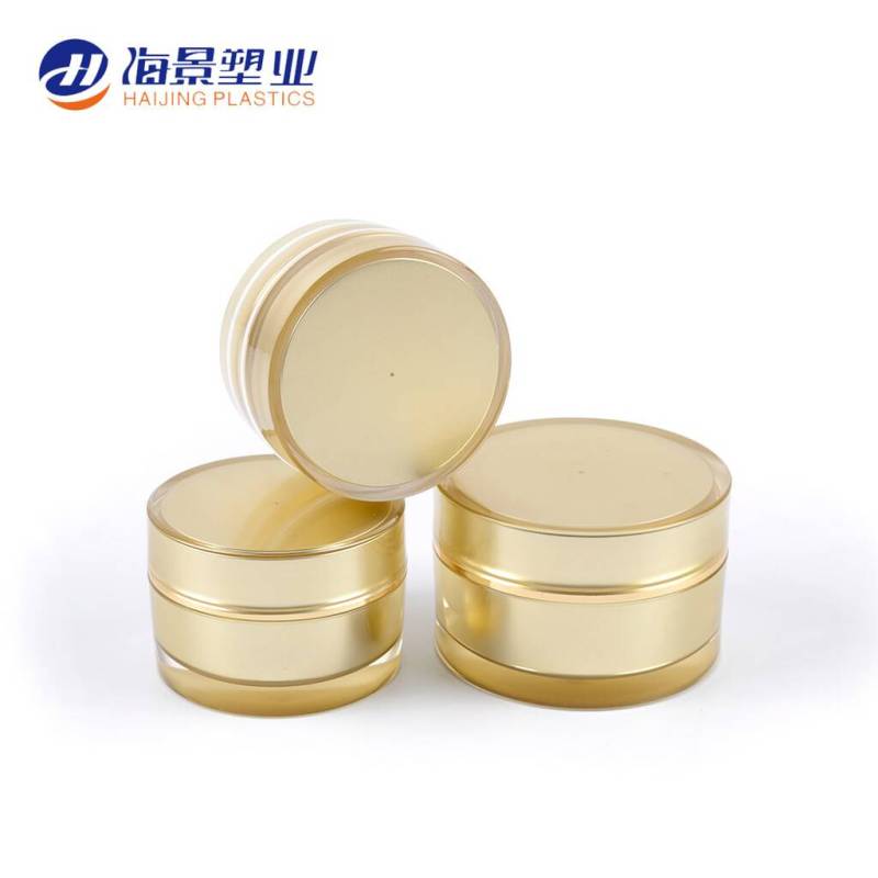 Unique design custom logo printed round shaped empty cosmetics luxury jars for creams-8 oz / 250ml PET plastic cosmetic jars  
