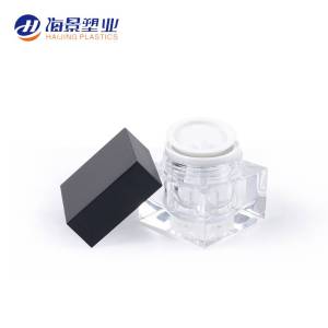 Fast delivery wholesale empty eco friendly cream cosmetic plastic jars transparent -- 8 oz / 250ml PET plastic cosmetic jars