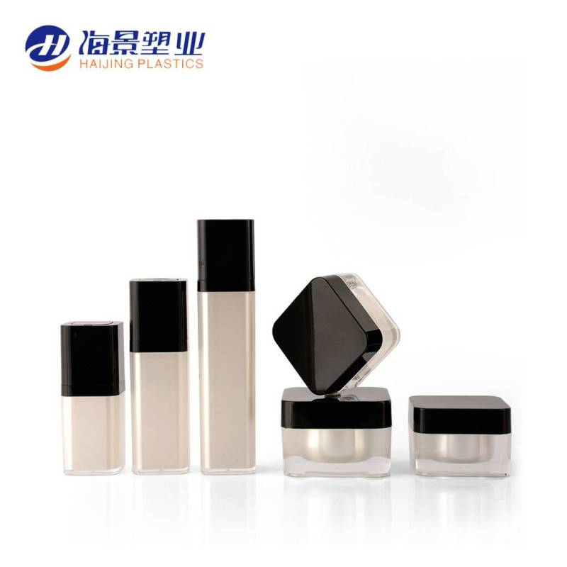 Skin Care Cream Use and Acrylic Plastic Type square cosmetic bottle 