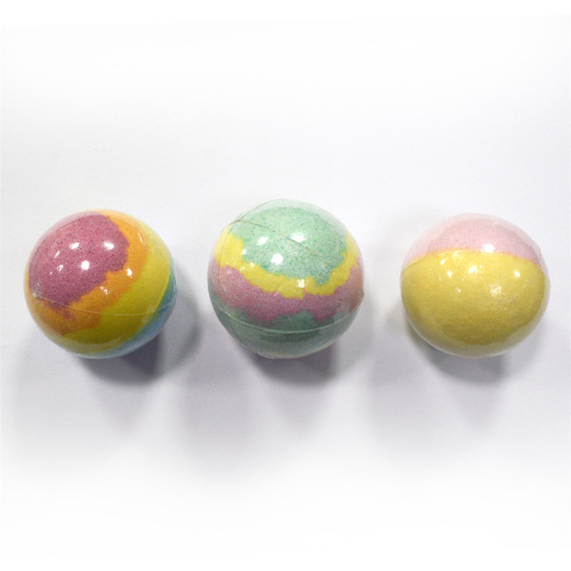 customzied colorful rainbow 10g 30g 50g 100g 120g 150g 200g bath fizzer ball