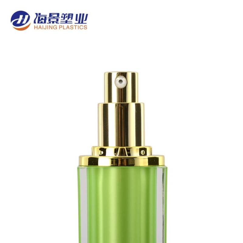 Acrylic square logo printed 70ml unique spray cosmetic packaging plastic bottle for lotions 