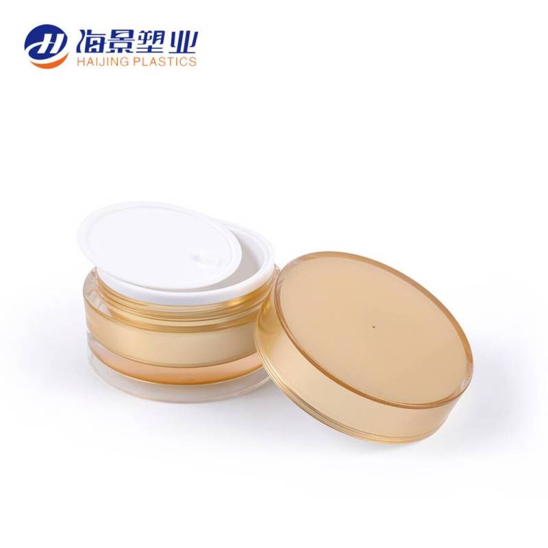 Unique design custom logo printed round shaped empty cosmetics luxury jars for creams-8 oz / 250ml PET plastic cosmetic jars  