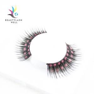 colorful printing false eyelash special design for you 