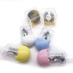 NEW Ice Cream lashes box Eyelashes Manufacture 3D Mink Eyelashes and wholesale eyelash packaging box
