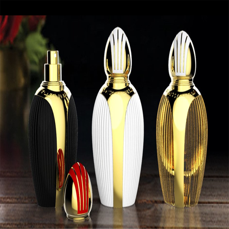 Golden egg shape perfume bottle bespoke packaging