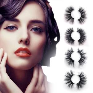 wholesale custom luxury 25mm lashes private label 3d mink eyelashes 