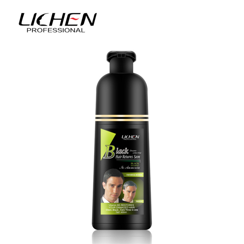 Private label is available hair color shampoo 400ml no harm for hair easy to use no dirty skin herbal 