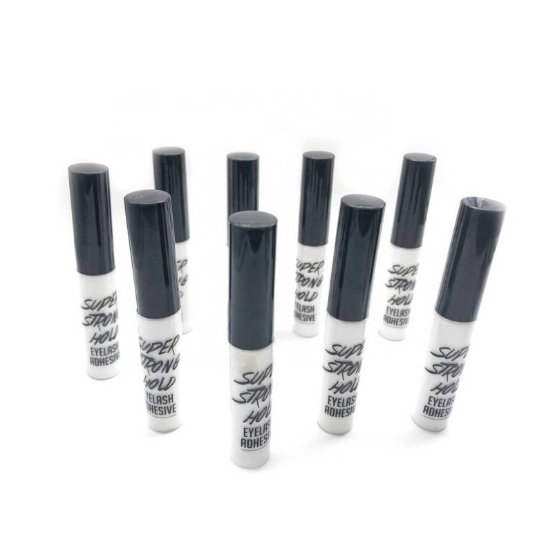 Source factory wholesale high quality black and white custom packaging bottle packaging box brand LOGO waterproof eyelash glue 