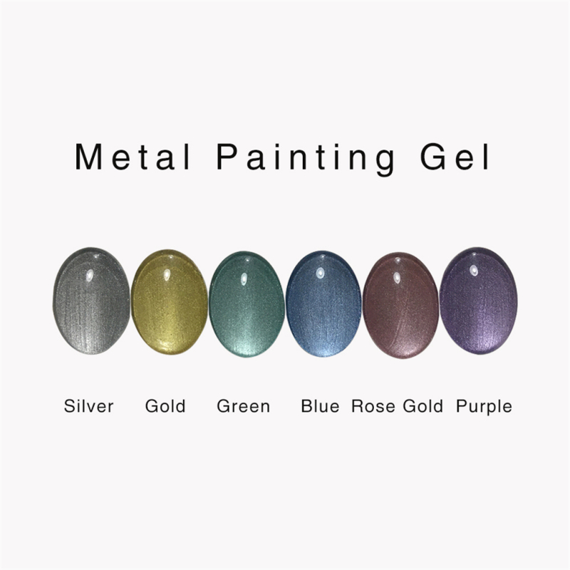 Metallic Diamond Painting Gel Nail Polish With Gel In Kilo