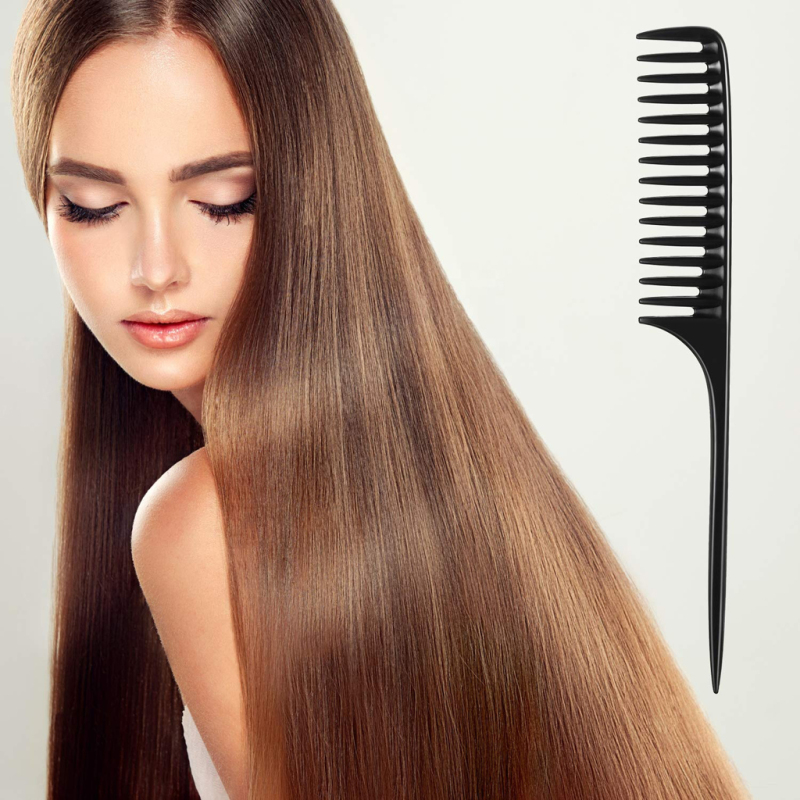 Good quality black teasing salon back comb,styling comb ,tail comb 
