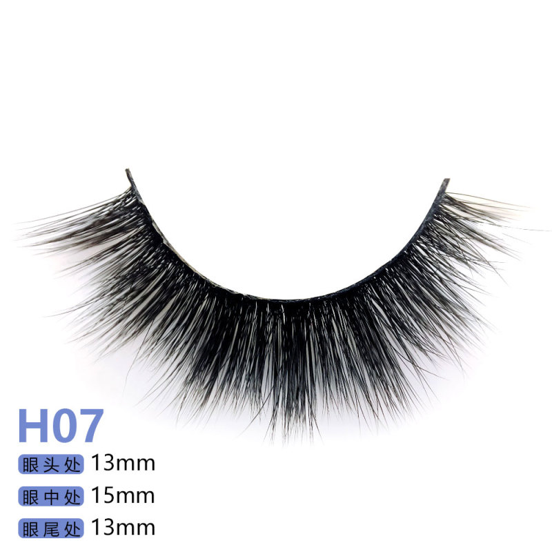 High quality wholesale natural false whole sale 3d mink eyelashes vendor H