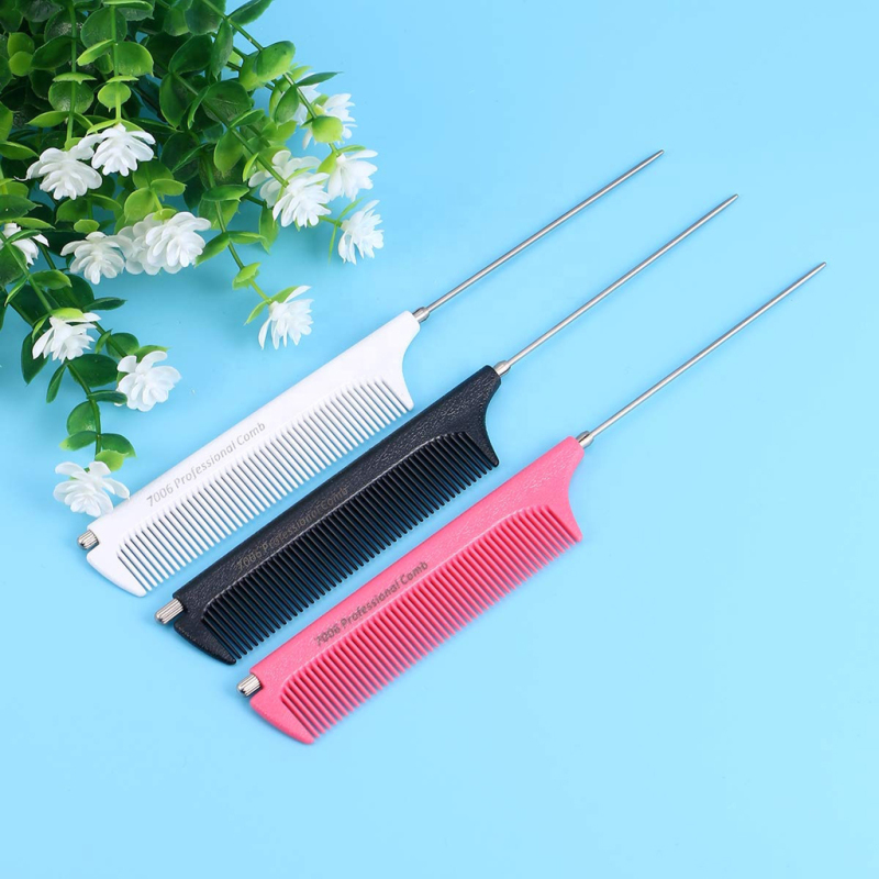 Fine Hair Comb Salon Retractable Pintail Combs Professional Hairdressing Tools 