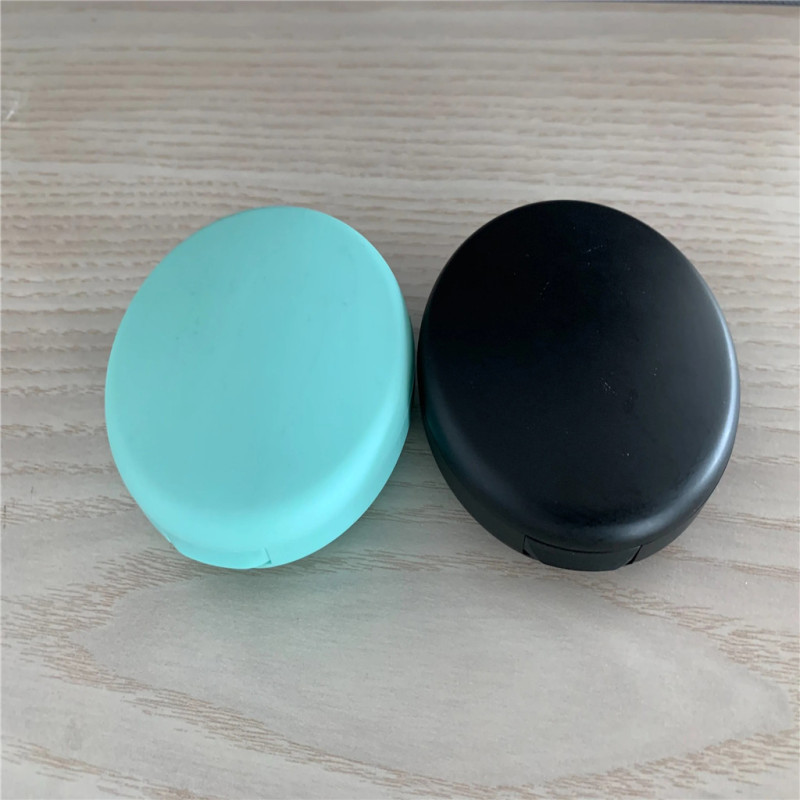 Customization Round Plastic Compact Case with Mirror