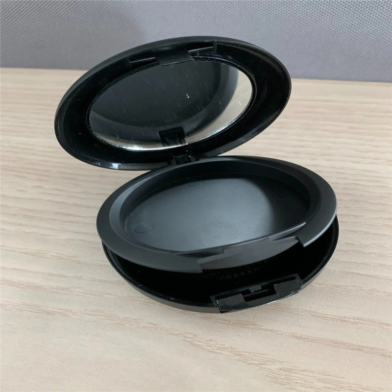 Customization Round Plastic Compact Case with Mirror