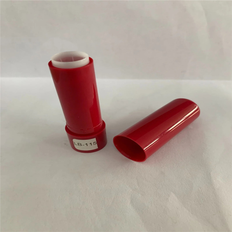 Round Plastic Lip Balm Container Tube Packaging Case