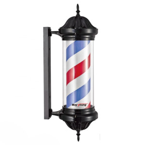 CE ROHS Rotating stripes Large black body outdoor led barber shop pole