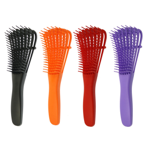 Customized label good quality soft flexible teeth detangling hair brush vent hair brush manufacturer 
