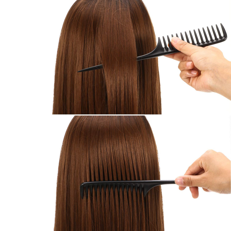 Good quality black teasing salon back comb,styling comb ,tail comb 