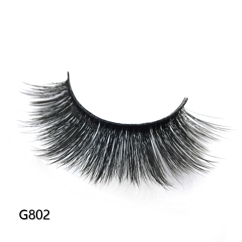 High quality wholesale natural false whole sale 3d mink eyelashes vendor G