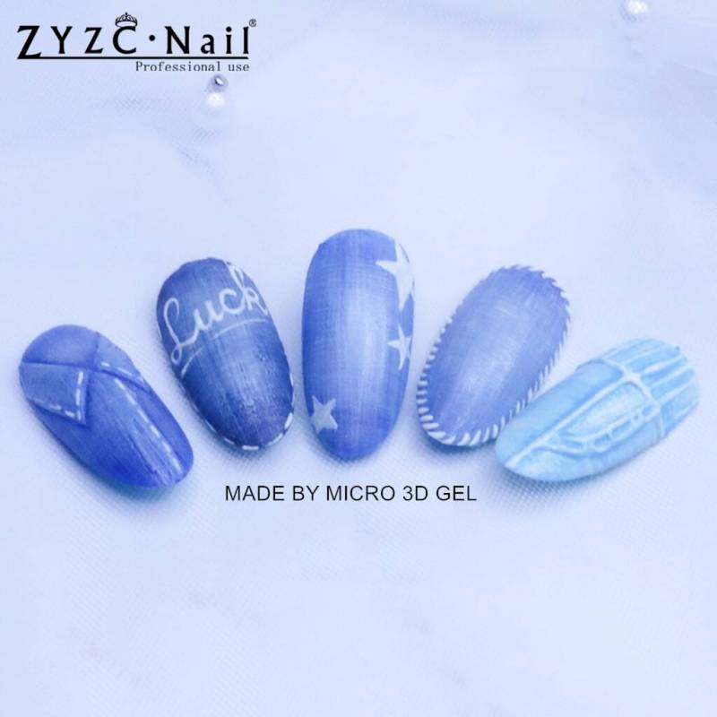 12 colors 3D Gel 10ml Magic gel for Nail art design Micro Carving 3D Gel 