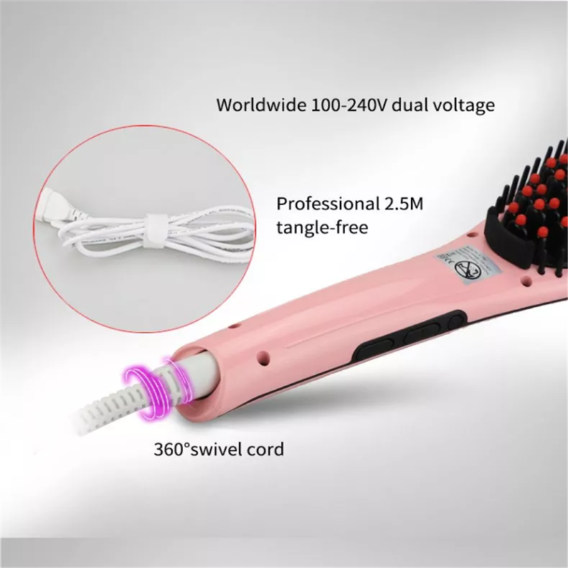 2020 Multifunctional Mens Hair Straightening Shaping Comb 1200W Air Brush Double Sided