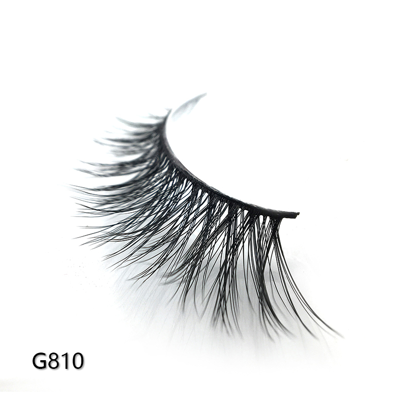 High quality wholesale natural false whole sale 3d mink eyelashes vendor G