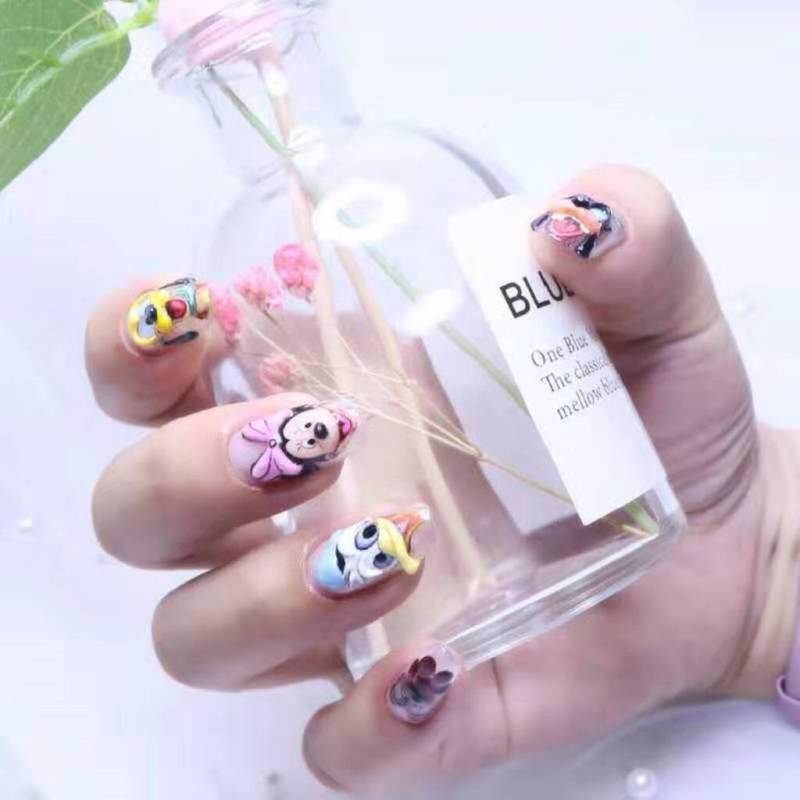 Whole sale nails art color 3D emboss uv nail painting gel 