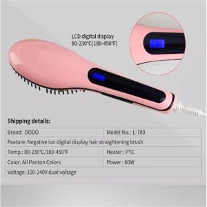 2020 Multifunctional Mens Hair Straightening Shaping Comb 1200W Air Brush Double Sided