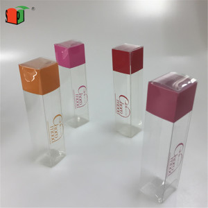 factory made PET / PVC plastic packaging box for cosmetics 