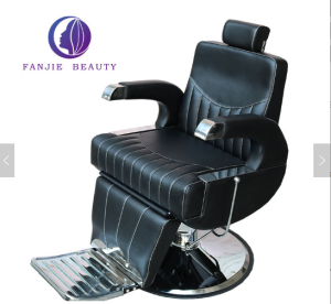 Modern general purpose hydraulic comfortable beauty portable hair salon chair black leather cheap barber chair 