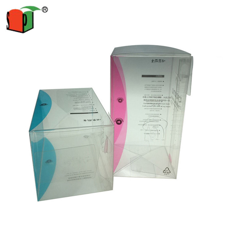 Printed matte pp plastic packaging box folding packing box 