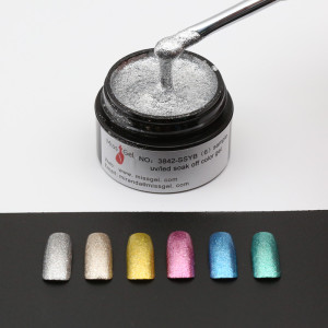 Missgel wholesale nail art cosmetic led uv nail gel polish glitter 