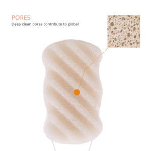 Personal care japanese 100% natural konjac facial sponge custom designed foam sponge 