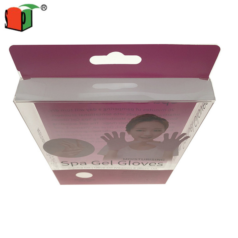 High quality package box cosmetic box clear folding plastic boxes 