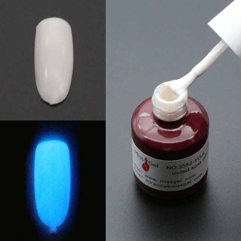 Missgel oem private label nail art uv led luminous glow in the dark gel nail polish